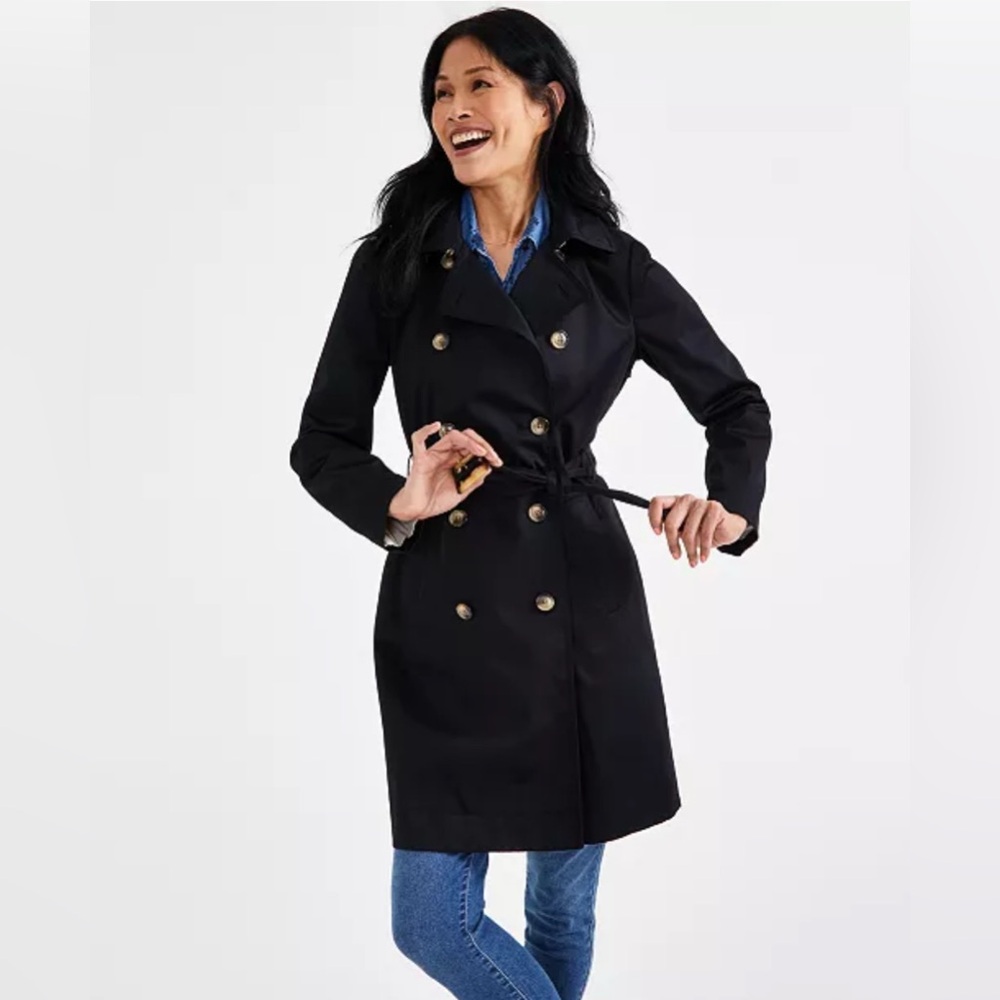 Black Style & Co
Women's Classic Trench Coat, fits L